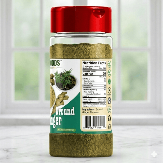 Ground Ginger 100g — by Tropical Sun — Spices Seasonings from GB — Afrizonemart — view 2