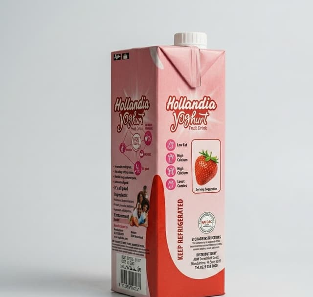 Hollandia Strawberry Yoghurt 1L — by Hollandia — Milk Dairy from NG — Afrizonemart — view 2