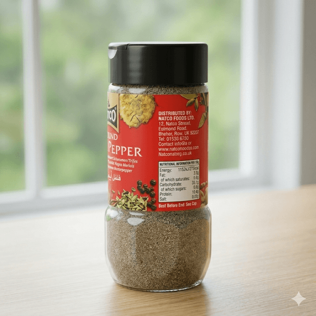 Black Pepper Ground 100g — by Tropical Sun — Spices Seasonings from GB — Afrizonemart — view 2