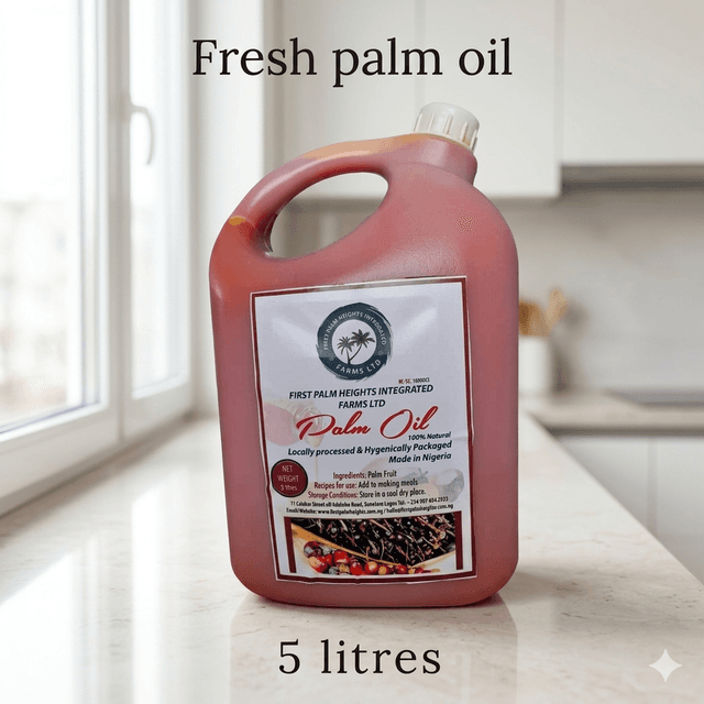 Palm Oil 5L — by Local — Cooking Oils from NG — Afrizonemart