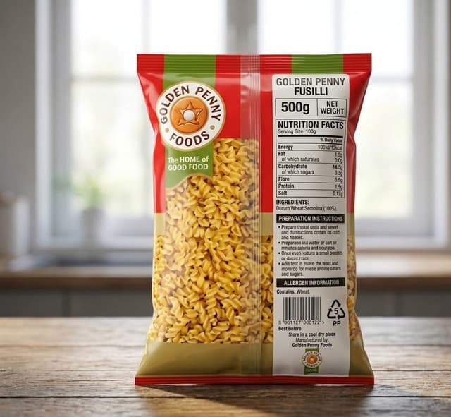 Golden Penny Fusilli 500g — by Golden Penny — Pasta Noodles from NG — Afrizonemart — view 2