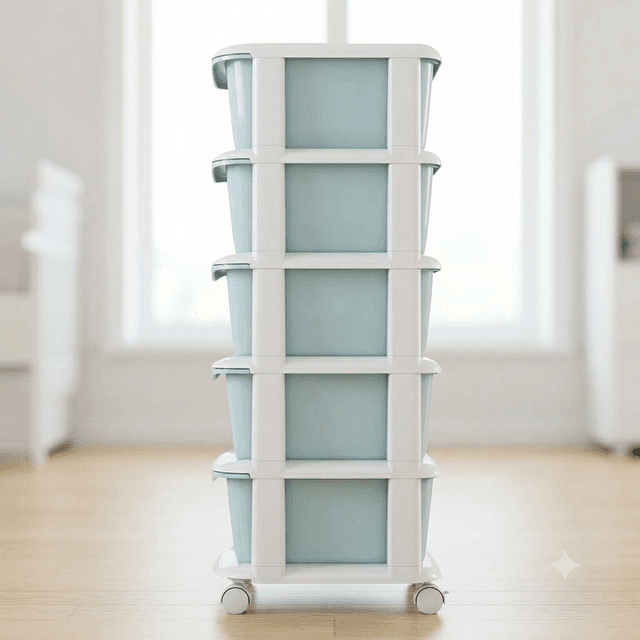 Eleganza Baby Storage Rack 5-Tier — by Eleganza — eleganza-baby-care from NG — Afrizonemart — view 2