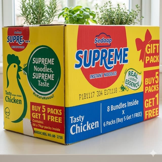 Supreme Noodles Chicken 70g x 40 (Carton) — by Supreme — Pasta Noodles from NG — Afrizonemart — view 2
