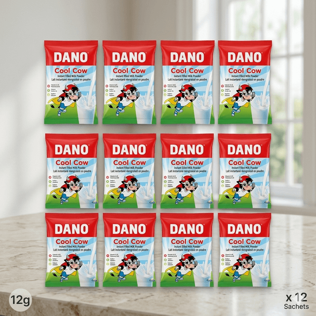 Dano Cool Cow Sachet 12g x 12 — by Dano — Milk Dairy from DK — Afrizonemart