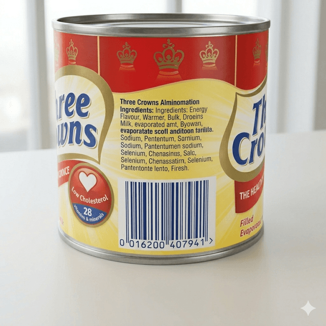 Three Crowns Evaporated Milk 160g — by Three Crowns — Milk Dairy from NG — Afrizonemart — view 2
