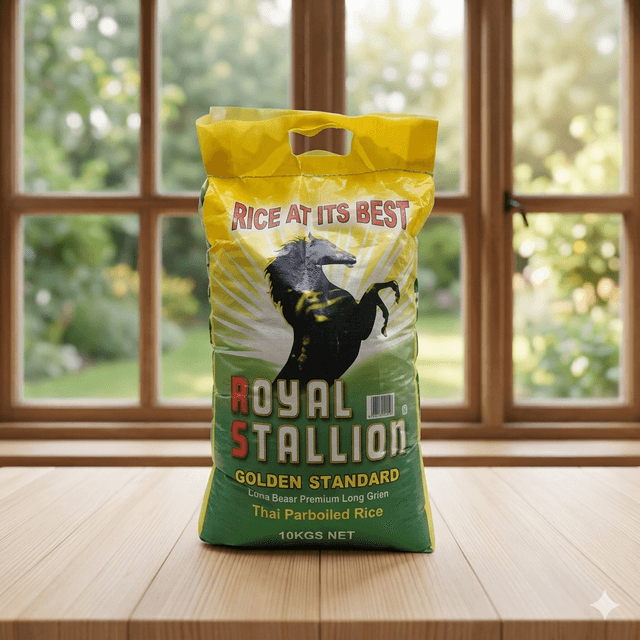 Royal Stallion Parboiled Rice 10kg — by Royal Stallion — Rice from NG — Afrizonemart — view 2