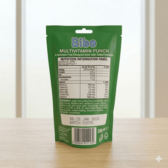 Bibo Multi-Vitamin Drink 200ml — by Bibo — Fruit Juices from ZA — Afrizonemart — view 2