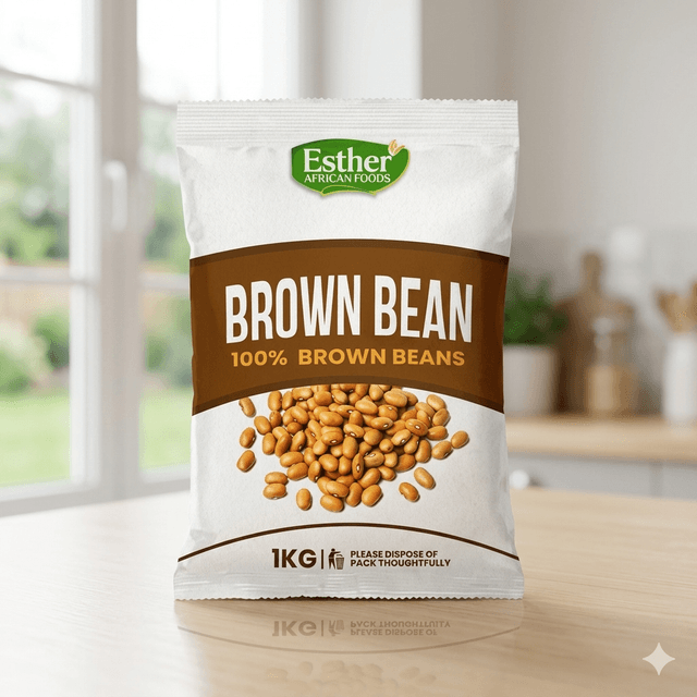 Brown Beans 1kg — by Local — Beans Legumes from NG — Afrizonemart