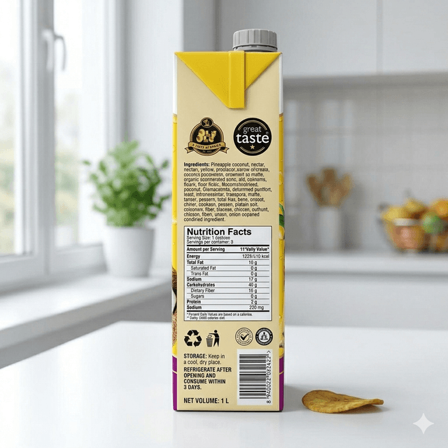 Chivita Active Pineapple Coconut 1L — by Chivita Active — Nectar Juice Drinks from NG — Afrizonemart — view 2