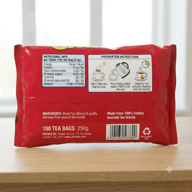 Glen Tea 100 Bags — by Glen — tea-coffee from ZA — Afrizonemart — view 2