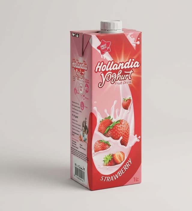 Hollandia Strawberry Yoghurt 1L — by Hollandia — Milk Dairy from NG — Afrizonemart — view 3