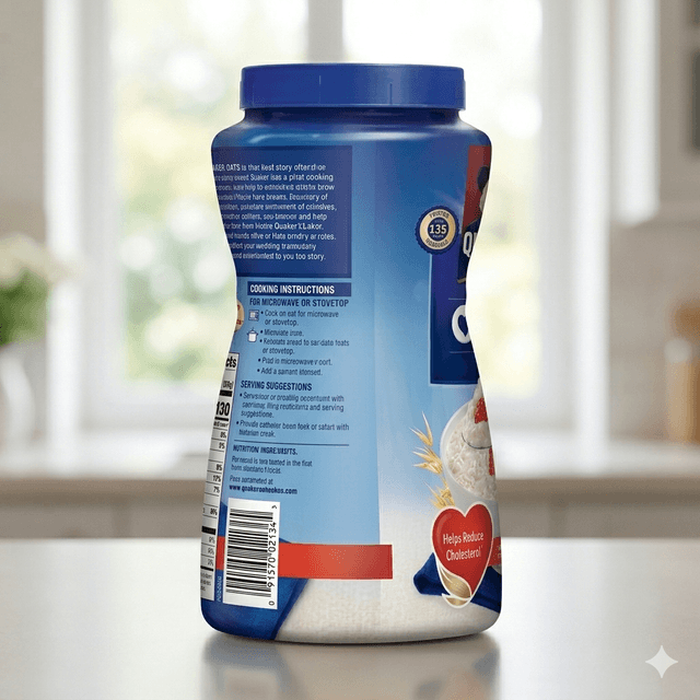 Quaker Oats 500g — by Quaker — Cereals from US — Afrizonemart — view 2