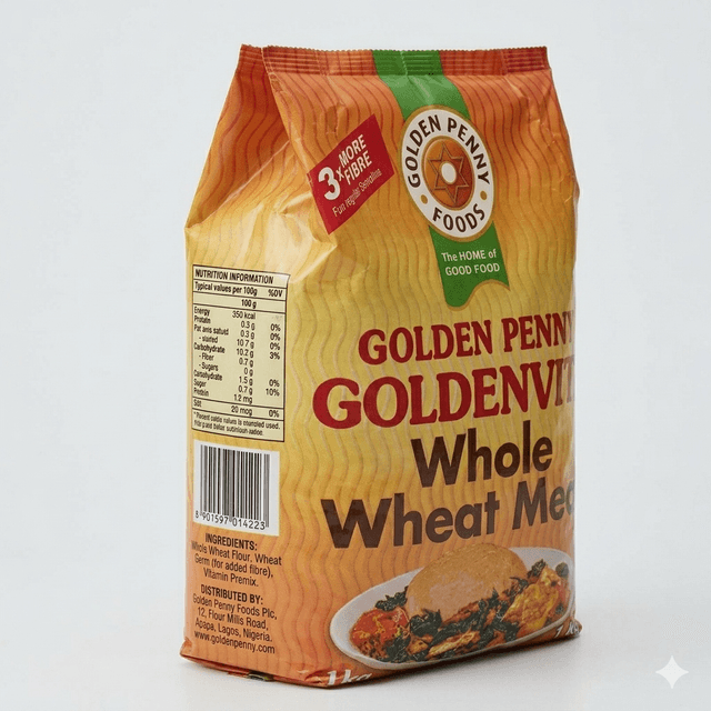 Golden Penny Wheat Meal 1kg — by Golden Penny — Garri Swallow from NG — Afrizonemart — view 3
