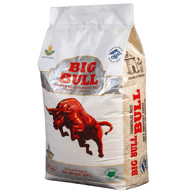 Big Bull Parboiled Rice 25kg — by Big Bull — Rice from NG — Afrizonemart — view 3