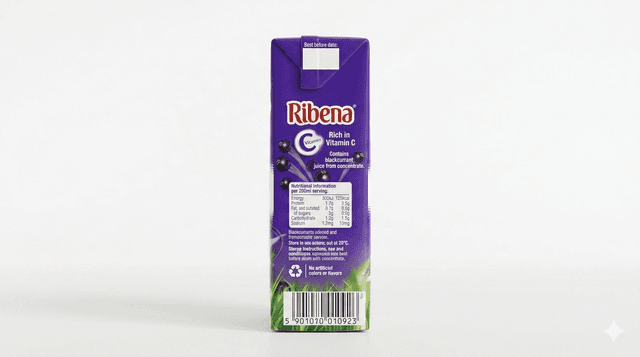 Ribena Original Ready-to-Drink 25cl — by Ribena — Fruit Juices from GB — Afrizonemart — view 2