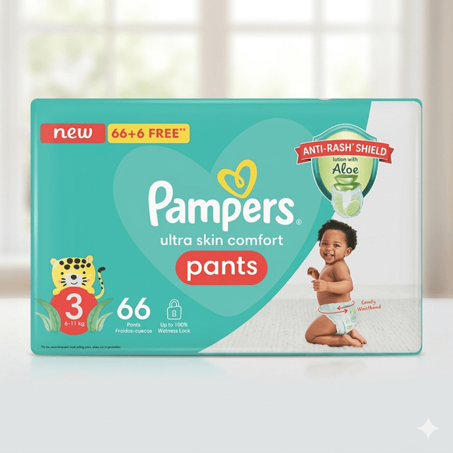 Pampers Active Baby Midi Size 3 (66 count) — by Pampers — Diapers from NG — Afrizonemart
