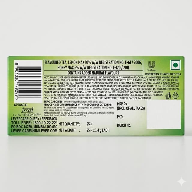 Lipton Green Tea 25 Bags — by Lipton — Beverages Tea Coffee from NG — Afrizonemart — view 2