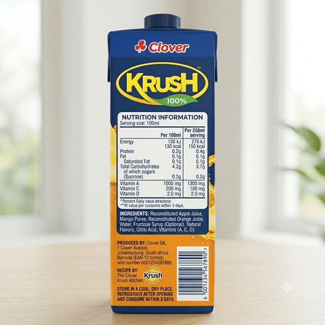 Clover Krush cranberry 1L — by Clover — Milk Drinks from ZA — Afrizonemart — view 2