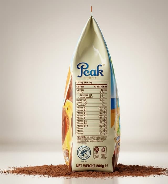Peak Choco Drink Powder 500g — by Peak — Beverages Tea Coffee from NG — Afrizonemart — view 3