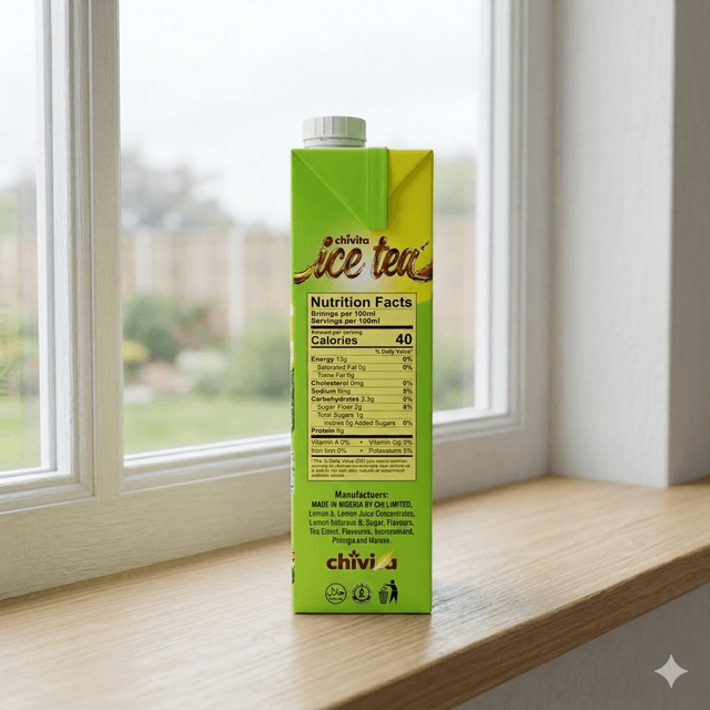 Chivita Ice Tea Lemon 1L — by Chivita Ice Tea — Ice Tea from NG — Afrizonemart — view 2