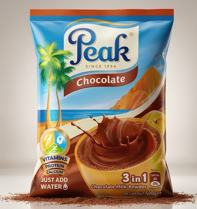 Peak Choco Drink Powder 500g — by Peak — Beverages Tea Coffee from NG — Afrizonemart