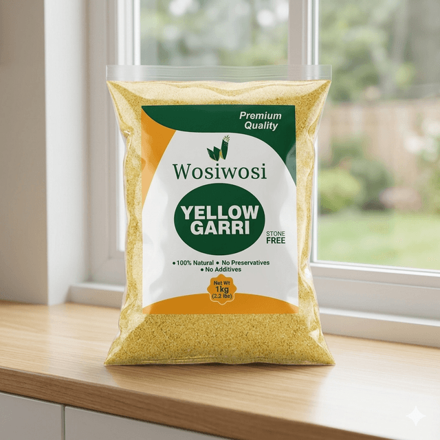 Yellow Garri 1kg — by Local — Garri Swallow from NG — Afrizonemart