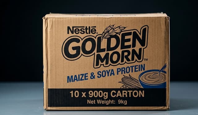 Nestle Golden Morn Carton (10 x 900g) — by Nestle Golden Morn — Cereals from NG — Afrizonemart