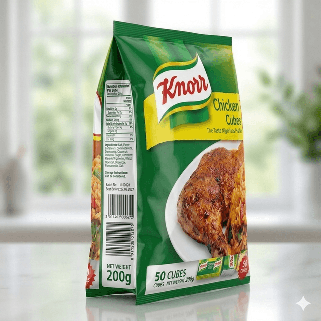 Knorr Chicken Cubes 50pcs — by Knorr — Spices Seasonings from NG — Afrizonemart — view 2