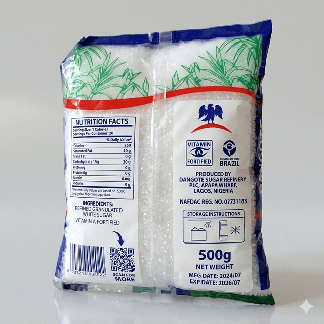 Dangote Sugar 500g — by Dangote — Salt Sugar from NG — Afrizonemart — view 2