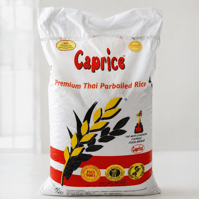 Caprice Parboiled Rice 25kg — by Caprice — Rice from TH — Afrizonemart — view 2