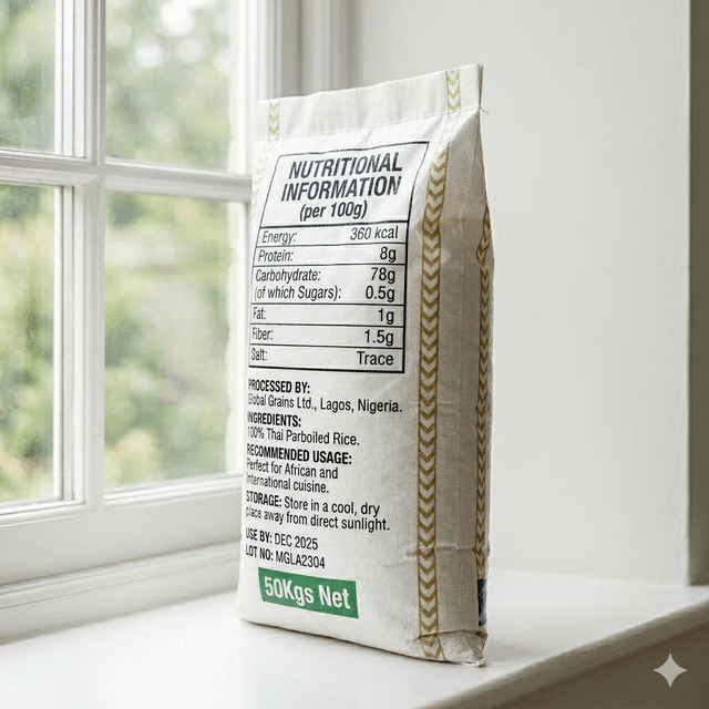 Mama Gold Parboiled Rice 50kg — by Mama Gold — Rice from NG — Afrizonemart — view 3