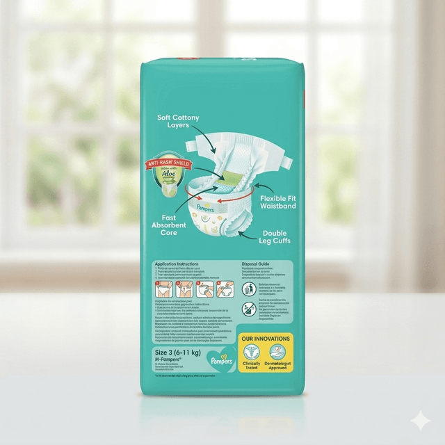 Pampers Active Baby Midi Size 3 (66 count) — by Pampers — Diapers from NG — Afrizonemart — view 2