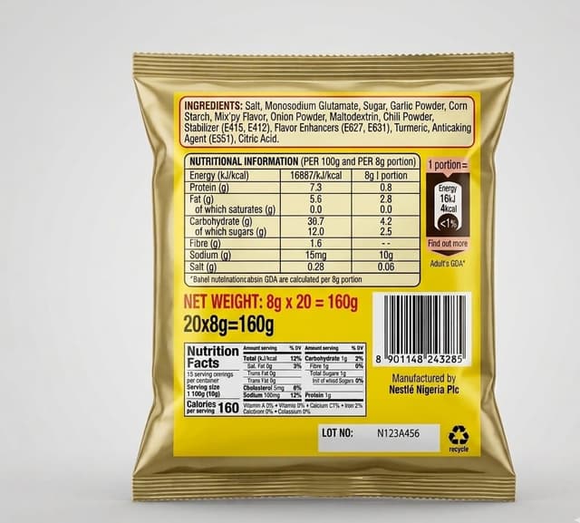 Maggi Mix'Py Seasoning Powder 8g x 20 — by Maggi — Spices Seasonings from NG — Afrizonemart — view 2