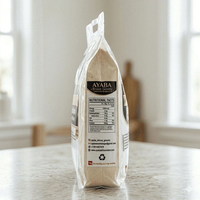 Elubo (Yam Flour for Amala) 1kg — by Local — Garri Swallow from NG — Afrizonemart — view 2