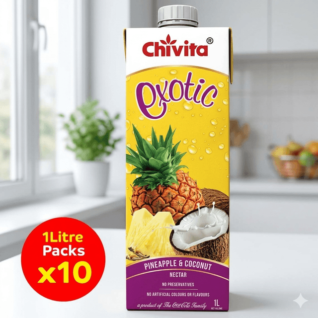Chivita Active Pineapple Coconut 1L — by Chivita Active — Nectar Juice Drinks from NG — Afrizonemart