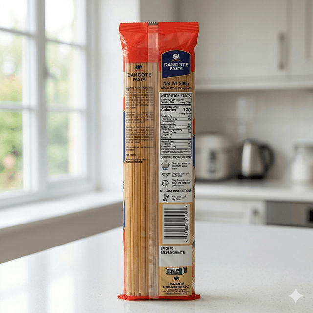Dangote Spaghetti 500g — by Dangote — Pasta Noodles from NG — Afrizonemart — view 2