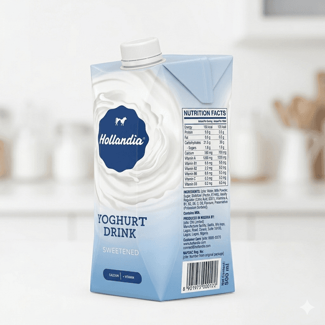 Hollandia Yoghurt 500ml — by Hollandia — Milk Dairy from NG — Afrizonemart — view 3
