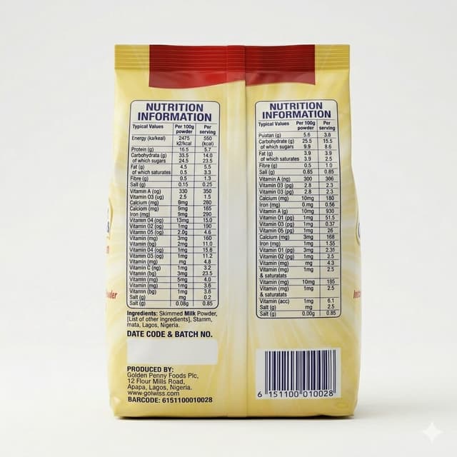 Three Crowns Slim Milk Powder 380g — by Three Crowns — Milk Dairy from NG — Afrizonemart — view 2