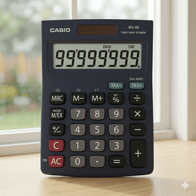 Casio Basic Calculator MS-8S — by Casio — stationery-calculators from NG — Afrizonemart