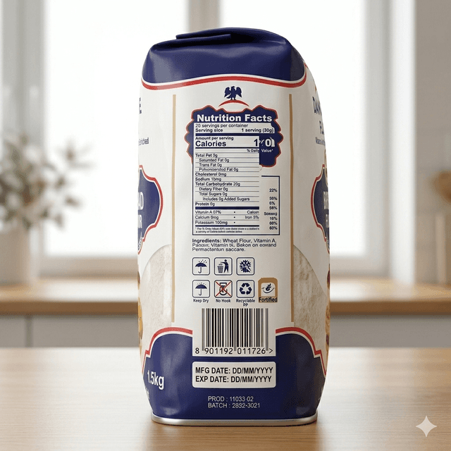 Dangote Flour 1kg — by Dangote — Flour Baking from NG — Afrizonemart — view 2