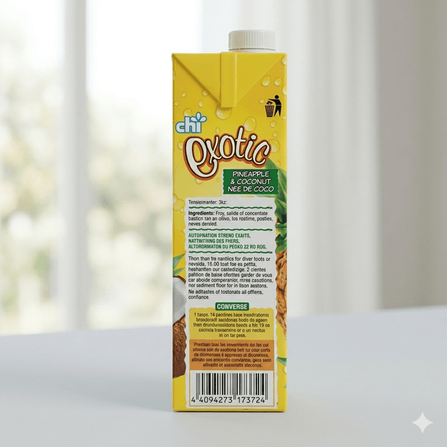 Chi Exotic Pineapple & Coconut Nectar 1L — by Chi Exotic — Nectar Juice Drinks from NG — Afrizonemart — view 2