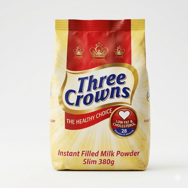 Three Crowns Slim Milk Powder 380g — by Three Crowns — Milk Dairy from NG — Afrizonemart