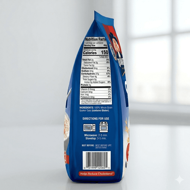 Quaker Oats 1kg — by Quaker — Cereals from US — Afrizonemart — view 2