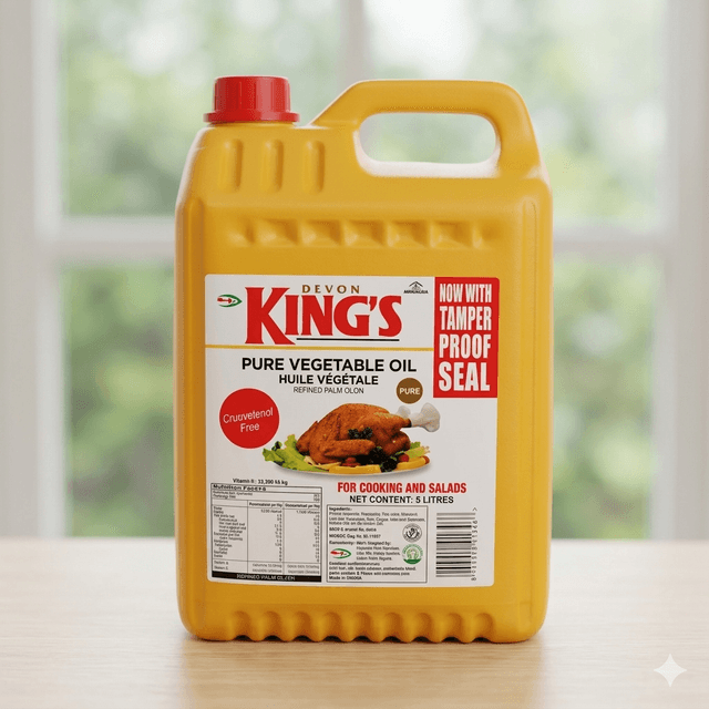 Kings Vegetable Oil 5L — by Devon Kings — Cooking Oils from NG — Afrizonemart