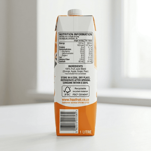 Liqui-Fruit Orange 1L — by Liqui-Fruit — Fruit Juices from ZA — Afrizonemart — view 2