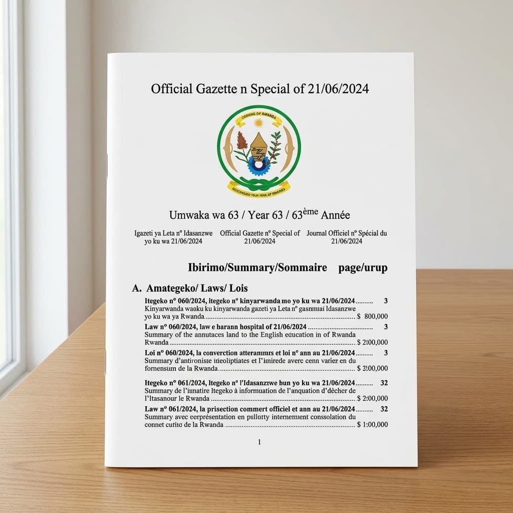 Law No. 060/2024 — Muhororo District Hospital Renovation and Expansion Project