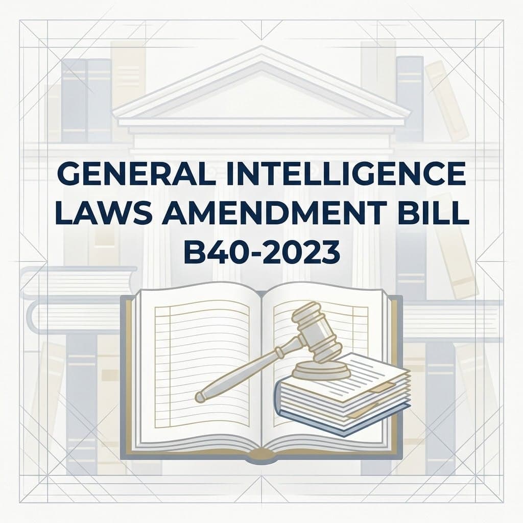 General Intelligence Laws Amendment Bill B40-2023