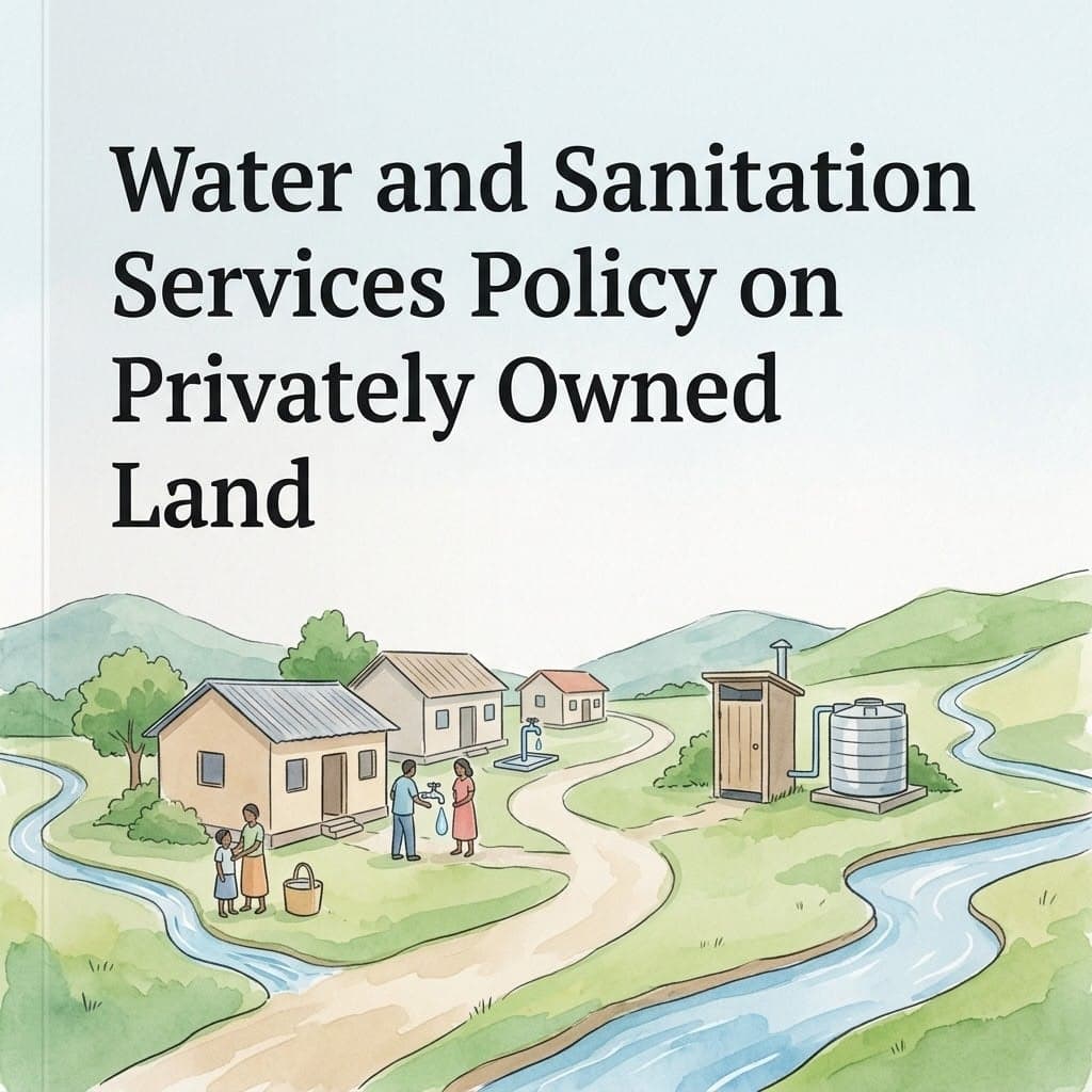 Water and Sanitation Services Policy on Privately Owned Land