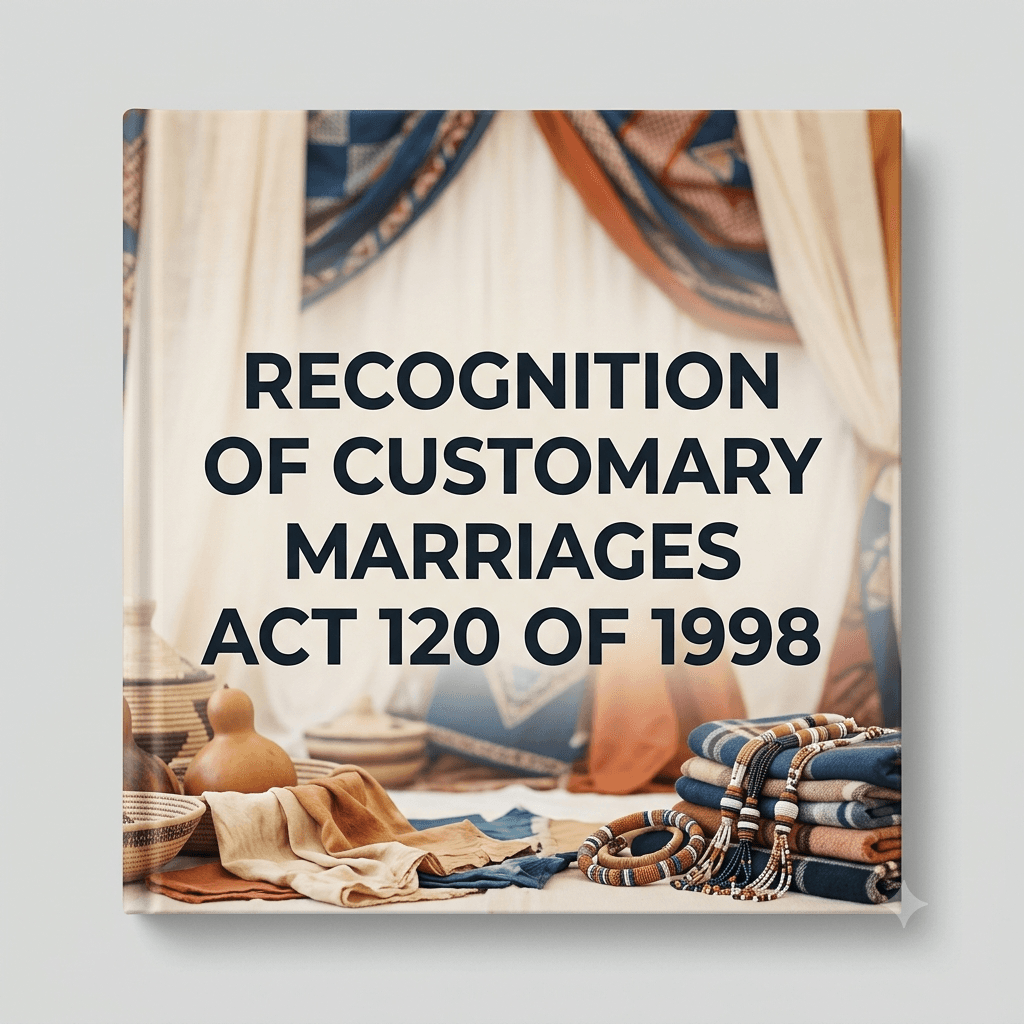 Recognition of Customary Marriages Act 120 of 1998
