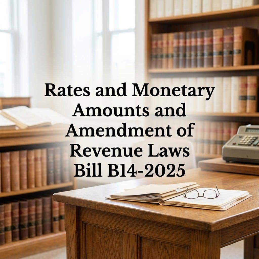 Rates and Monetary Amounts and Amendment of Revenue Laws Bill B14-2025